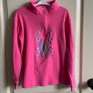 Girls Pink Spyder Pullover